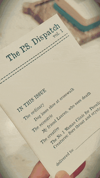 The PS Dispatch snail mail club best affordable cozy fantasy RPG